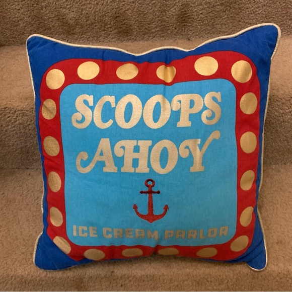 Stranger Things Netflix Scoops Ahoy Throw Pillows - Picture 1 of 4